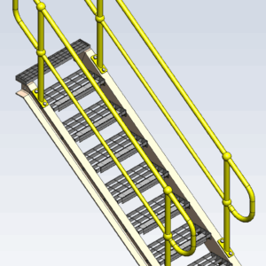 ST01 Ground to Platform Stair (variable heights)